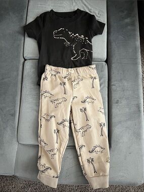 Carter's “Mighty Cute” dinosaur onesie set with pants- NWOT, size 24 months